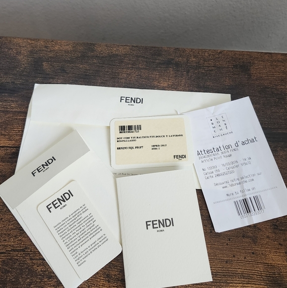 Fendi Cream Leather Dotcom Shoulder Bag Medium - Picture 16 of 16